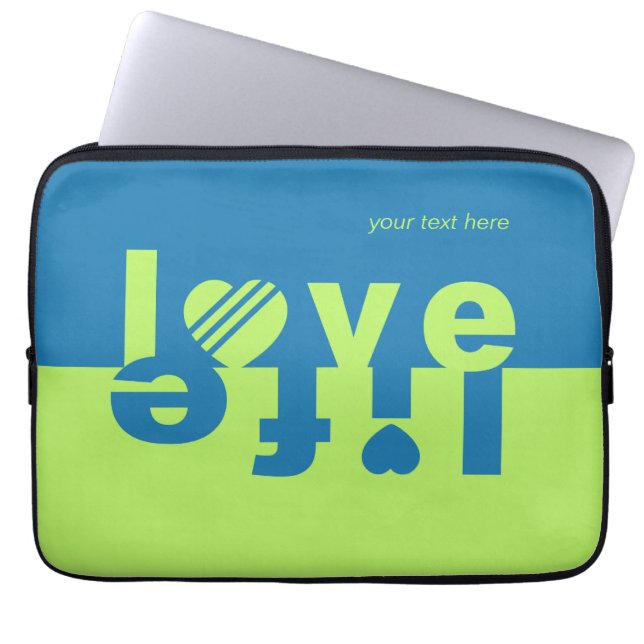 LOVE LIFE laptop sleeves (Front)