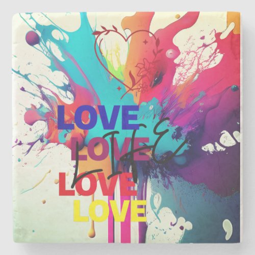 Love Life Stone Coaster