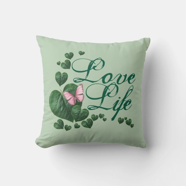 Love life throw pillow (Front)