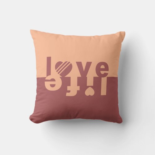 LOVE LIFE throw pillow