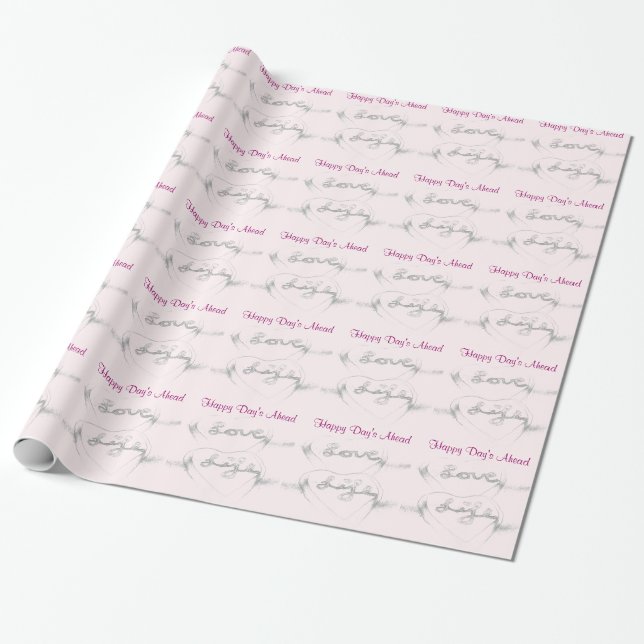 Love Life Wrapping Paper (Unrolled)