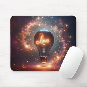 Love Light Bulb Mouse Pad