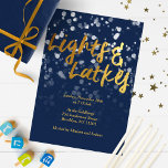 Love & Light | Faux Foil Bokeh Hanukkah Dinner Invitation<br><div class="desc">A cute Hanukkah design,  features a lovely bokeh lights with the text love & light in a metallic faux foil gold texture.</div>