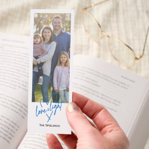 Love & Light Heart Hanukkah Vertical Photo Bookmarks