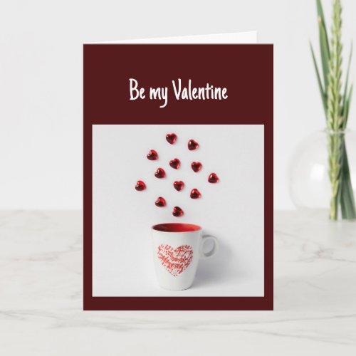 Love Like a Warm Cup of Coffee Fun Valentine Card