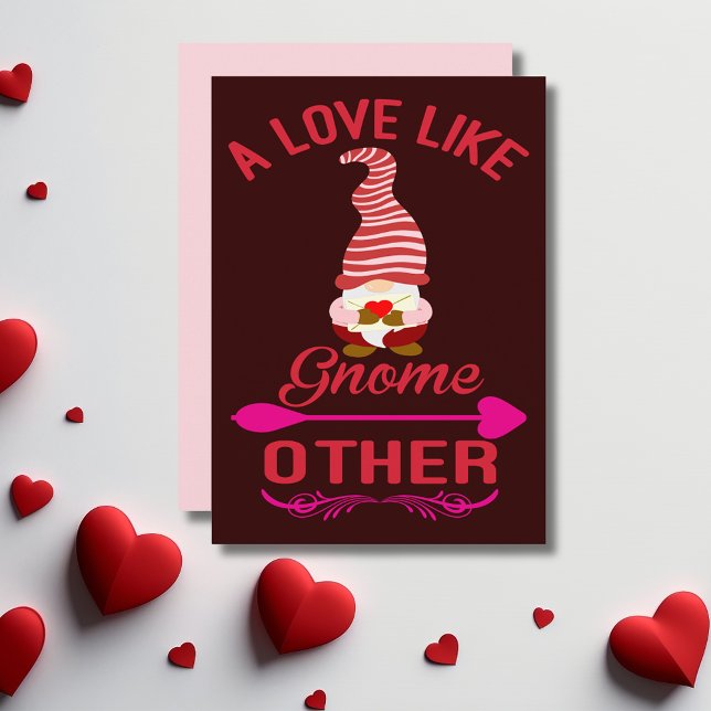 Love Like Gnome Other Valentines Holiday Card (Love Like Gnome Other Valentines Holiday Card)