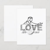 Love Like Jesus Christian Typography Design (Front/Back)