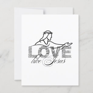 Love Like Jesus Christian Typography Design