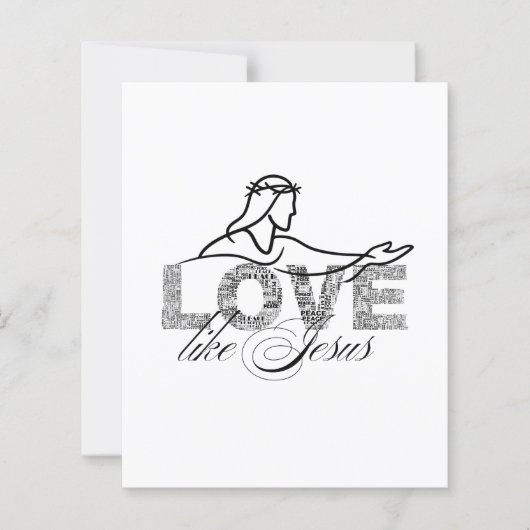 Love Like Jesus Christian Typography Design (Front)