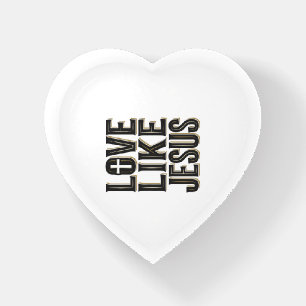 Love Like Jesus Christian Typography Design_1 Paperweight