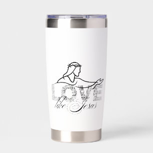 Love Like Jesus Christian Typography Design Insulated Tumbler