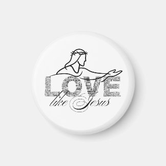 Love Like Jesus Christian Typography Design Magnet