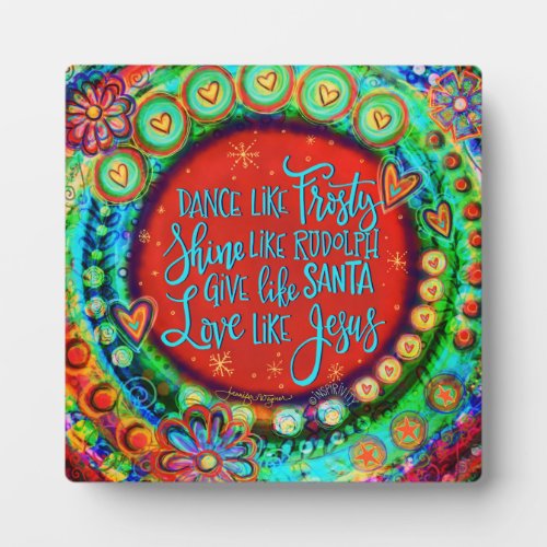 Love Like Jesus Festive Quote Inspirivity Plaque