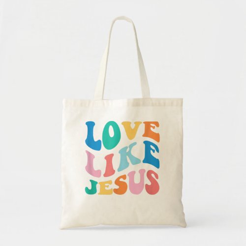 Love Like Jesus Graphic Tee Tote Bag