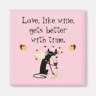 Love Like Wine Valentine Magnet