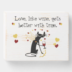 Love Like Wine Valentine Wooden Box Sign