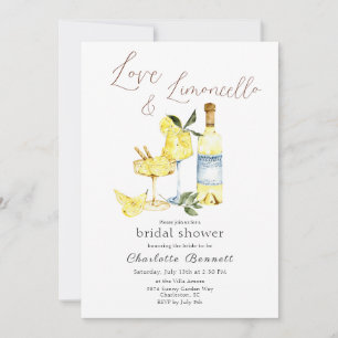 Love Limoncello Cocktail Bridal Shower Invitation