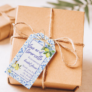 Love Limoncello Italian Handwritten Bridal Shower  Gift Tags
