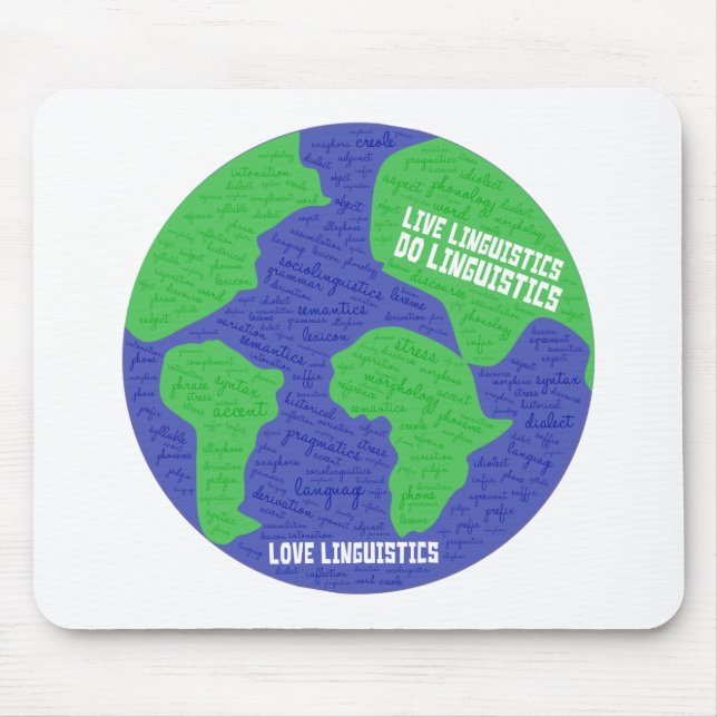 Love Linguistics Mousepad (Front)