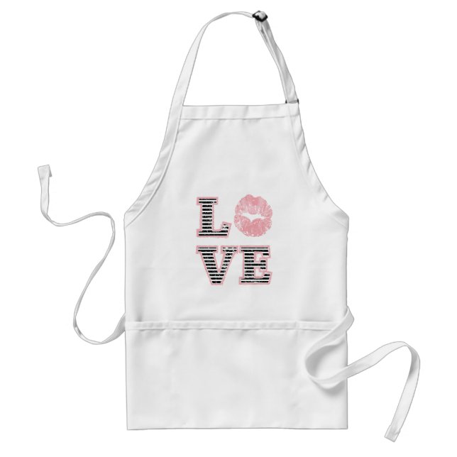 Love Lips Adult Apron (Front)