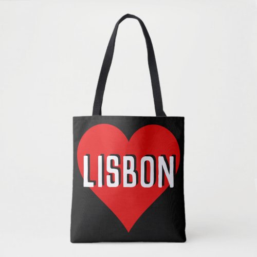 Love Lisbon Portugal Tote Bag