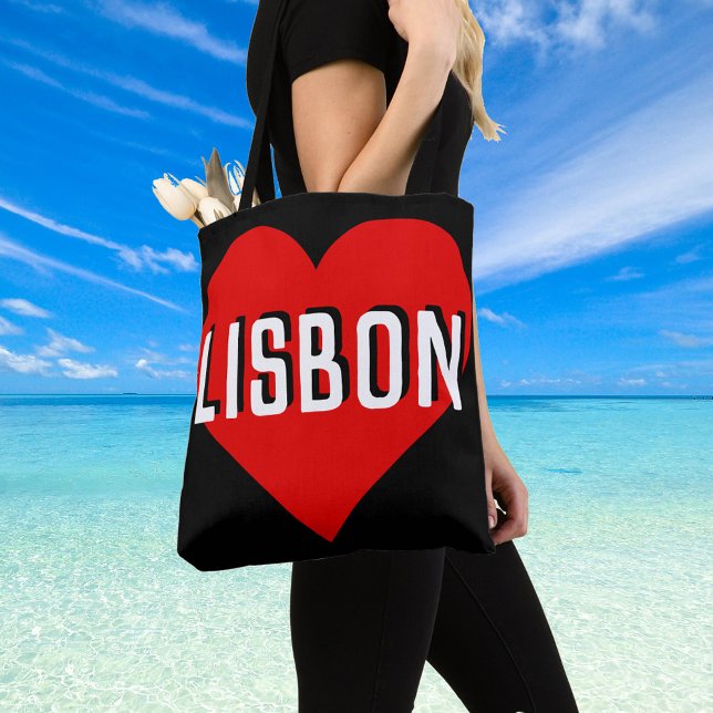Love Lisbon, Portugal Tote Bag (Creator Uploaded)