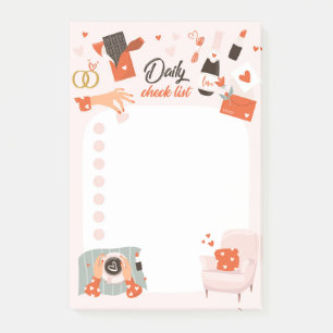 Love List Post It Notes Checklist