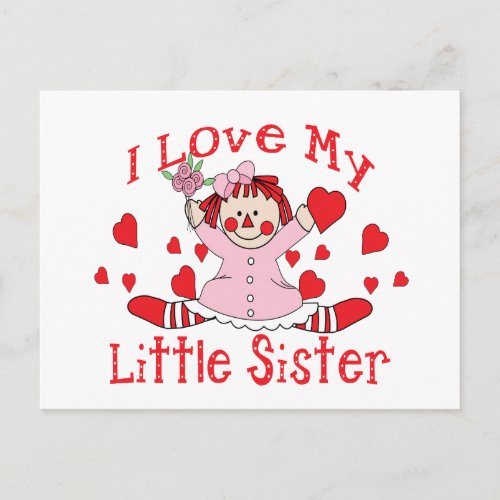 Love little Sister Postcard