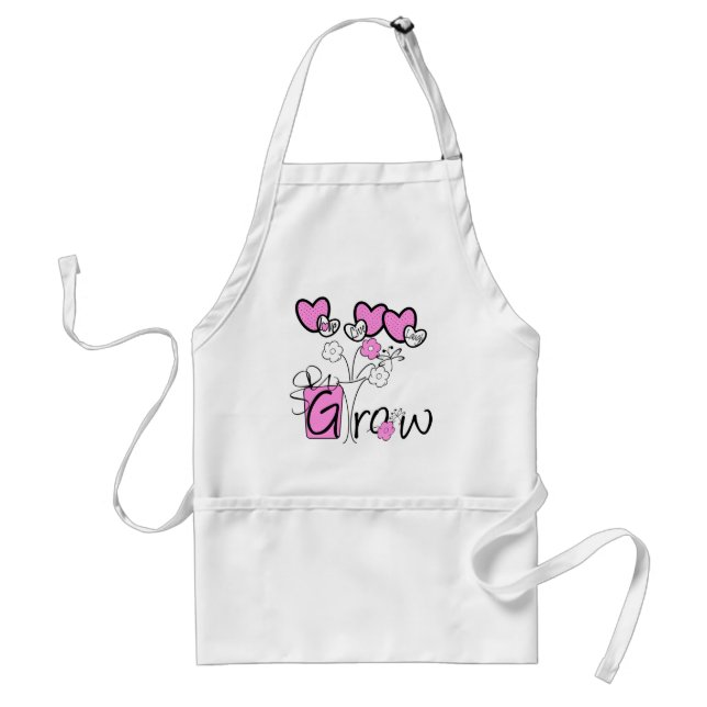 Love Live Laugh Grow Adult Apron (Front)