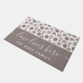 Love Lives Here Door Mat (Angled)
