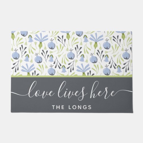 Love Lives Here Door Mat