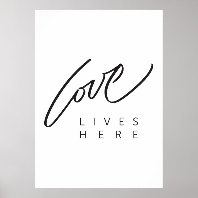 LOVE LIVES HERE poster (Front)