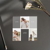 Love Lives Here | Three Photo Family Gift