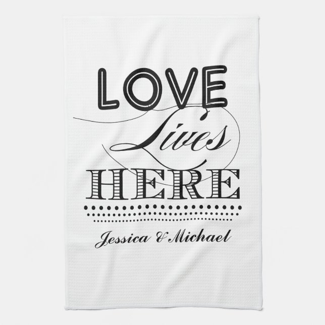 Love Lives Here Towel (Vertical)