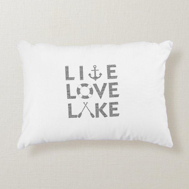 LOVE LIVING AT THE LAKE ACCENT PILLOW (Front)