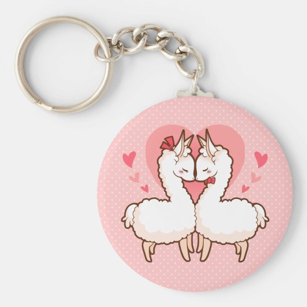 plush llama keychain