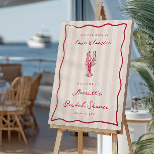 Love & Lobster Bridal Shower Welcome Sign