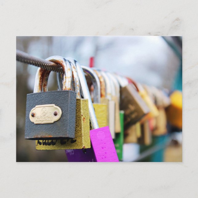 Love Lock Bridge Postcard (Front)