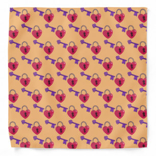 Love Lock + Key Bandana