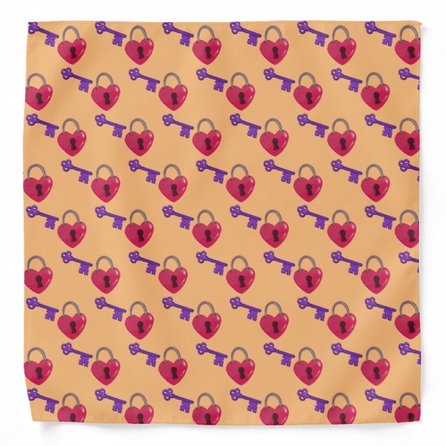 Love Lock + Key Bandana (Front)