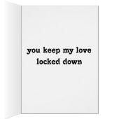 love locked down. (Inside (Right))