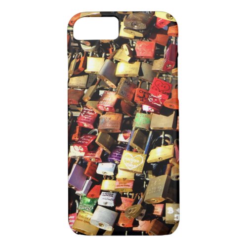 Love Locks  as seen on Cologne Bridge iPhone 87 Case