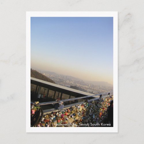 Love LocksNamsan Park Seoul South Korea Postcard