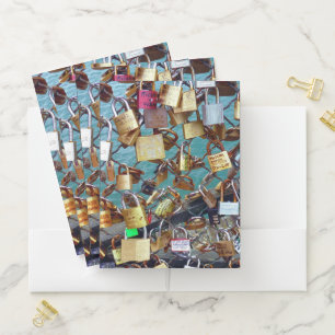 Love Locks Pocket Folder