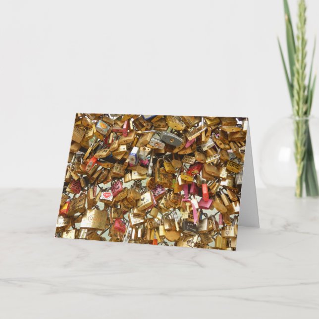 Love Locks Valentine's Day Card (Front)