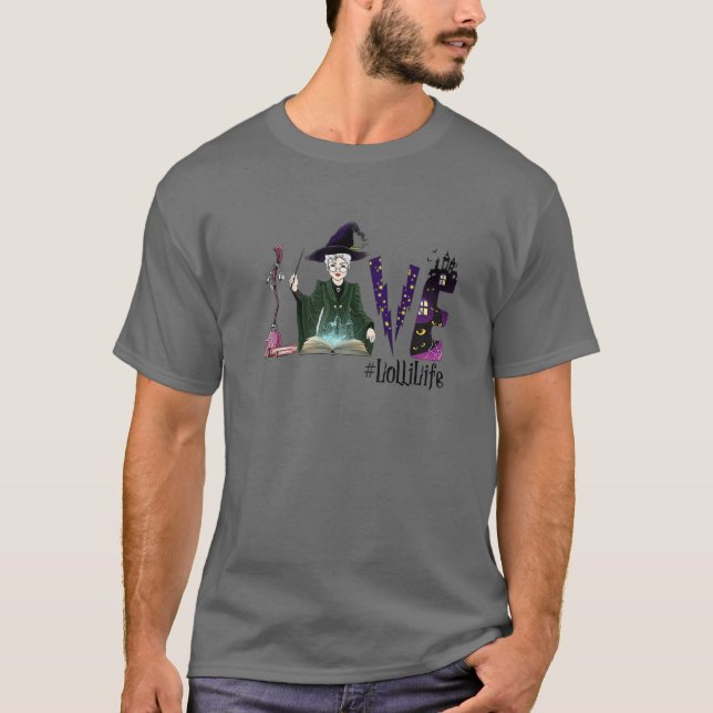 Love Lolli Life Witch Halloween T-Shirt (Front)
