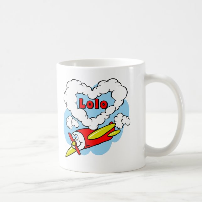 Love Lolo Kids Airplane Coffee Mug (Right)
