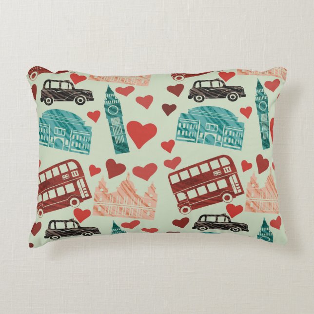 Love London Accent Pillow (Front)