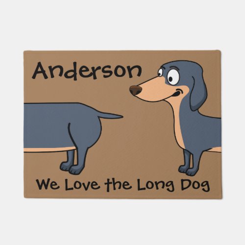 Love Long Dog _ Dachshund 18 x 24 Door Mat