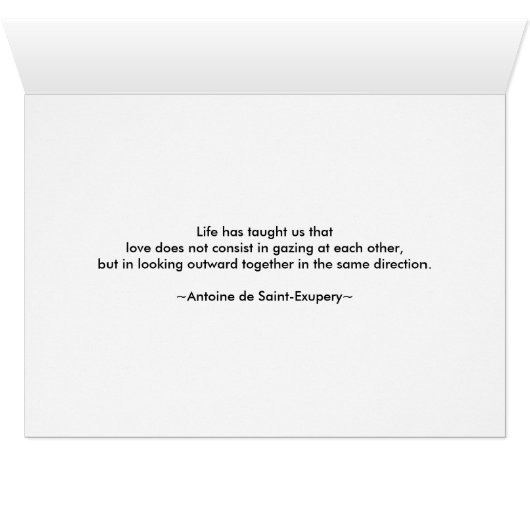 Love/Looking in the Same Direction (Inside Horizontal (Bottom))